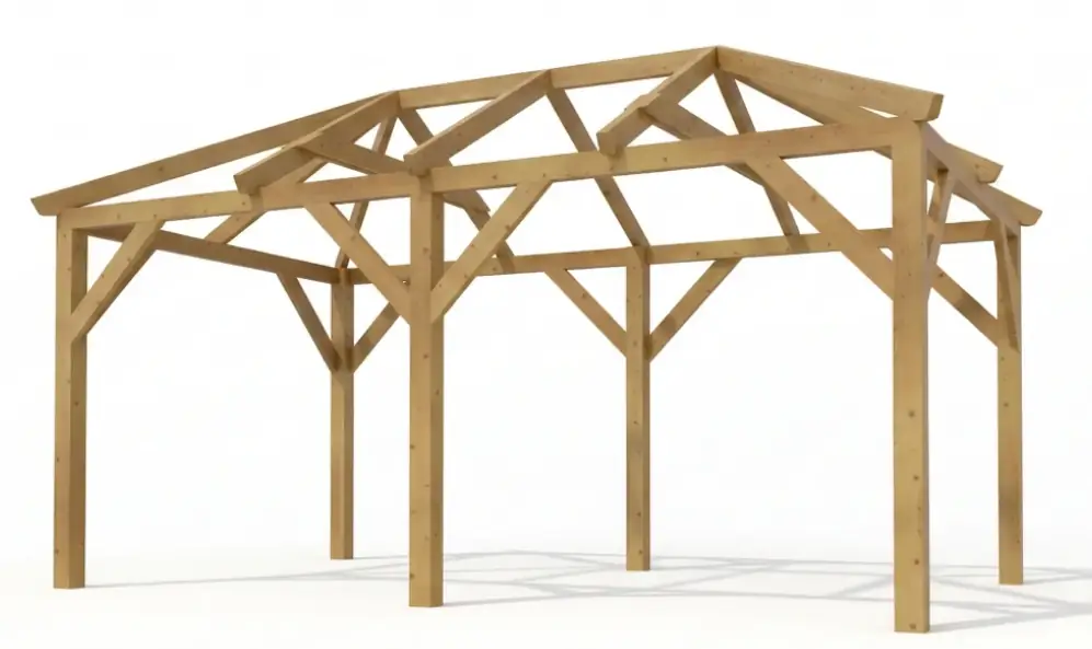 Walmdach BSH  (Standard-Dachneigung: 28°)