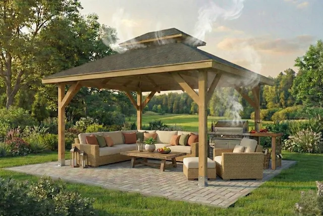 Pergola drevena - Okapova deska