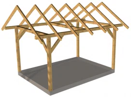 Satteldach BSH (Standard-Dachneigung: 32°)