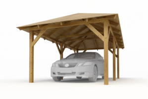 Carport für 1 Auto 355x605 cm