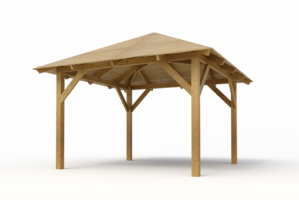 Holz-Pavillon Kreta 365x365 cm