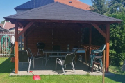 Holz-Pavillon Kuba 430x430 cm