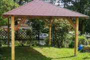 Holz-Pavillon Kuba 430x430 cm