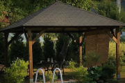 Holz-Pavillon Kuba 430x430 cm