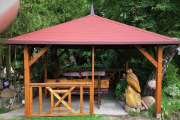 Holz-Pavillon Kuba 430x430 cm