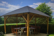 Holz-Pavillon Kuba 430x430 cm