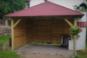 Holz-Pavillon Kuba 430x430 cm