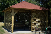 Holz-Pavillon Kuba 430x430 cm