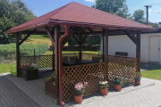 Holz-Pavillon Kuba 430x430 cm