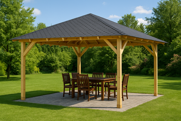 Holz-Pavillon Kuba Maxi 490x490