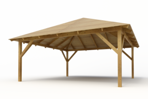 Holz-Pavillon Kuba Maxi 555x555 cm