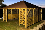 Holz-Pavillon Kuba Maxi 555x555 cm
