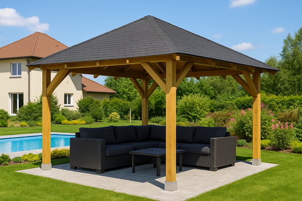 Holz-Pavillon Kuba 370x370