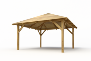 Holz-Pavillon Kuba 430x430 cm