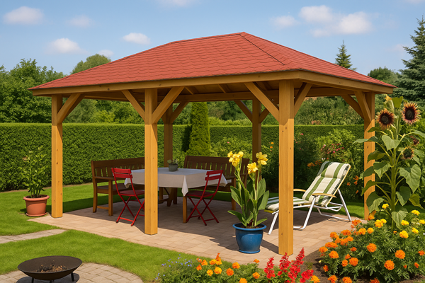 Holz-Pavillon Viktoria 270x470
