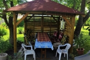 Holz-Pavillon Borneo 330x330 cm - pfostenstärke BSH 14x14 cm