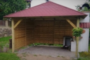 Holz-Pavillon Sicílie 390x390 cm