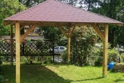 Holz-Pavillon Sicílie 390x390 cm