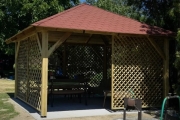 Holz-Pavillon Sicílie 390x390 cm