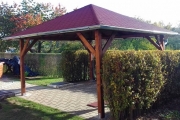 Holz-Pavillon Sicílie 390x390 cm
