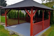 Holz-Pavillon Sicílie 390x390 cm