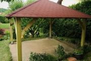 Holz-Pavillon Sicílie 390x390 cm