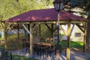 Holz-Pavillon Viktoria 290x490 cm- pfostenstärke BSH 14x14 cm