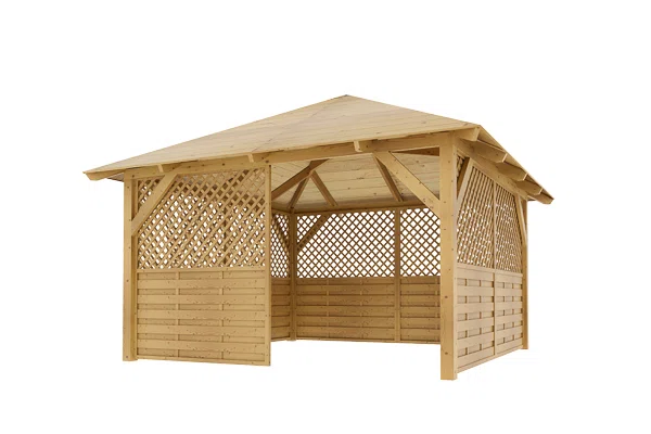 Holz-Pavillon Kuba+Rimini 370x370