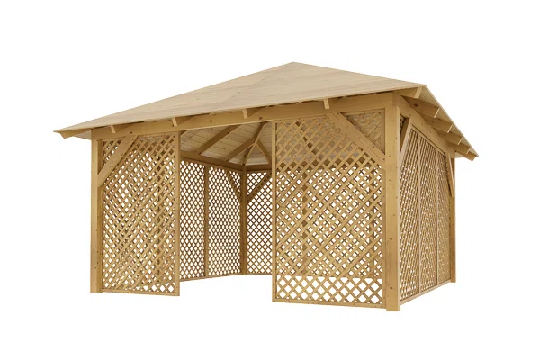 Holz-Pavillon Kuba L+Ester 400x400