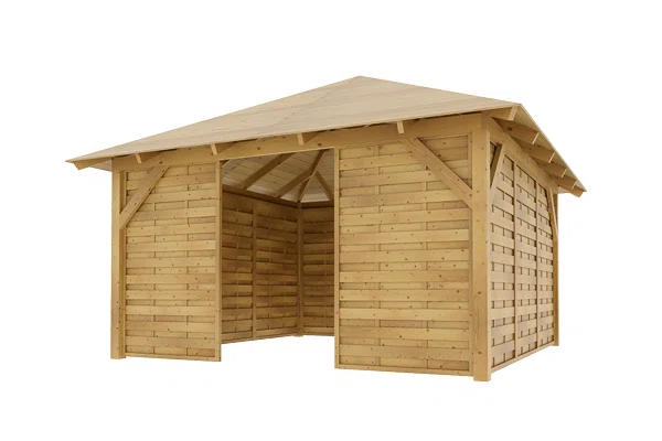 Holz-Pavillon Kuba L+Roma 400x400