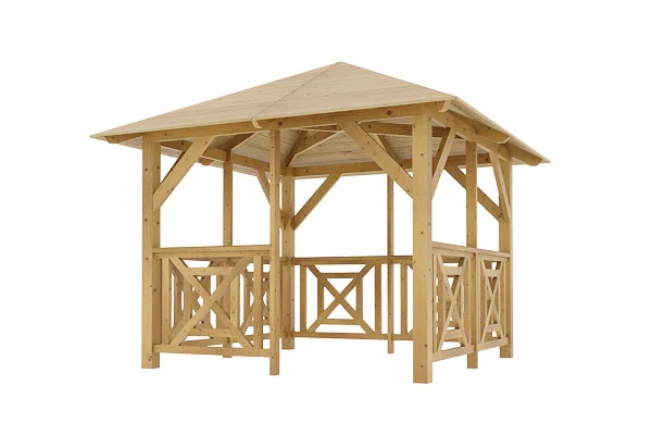 Holz-Pavillon Borneo+Grande 265x265