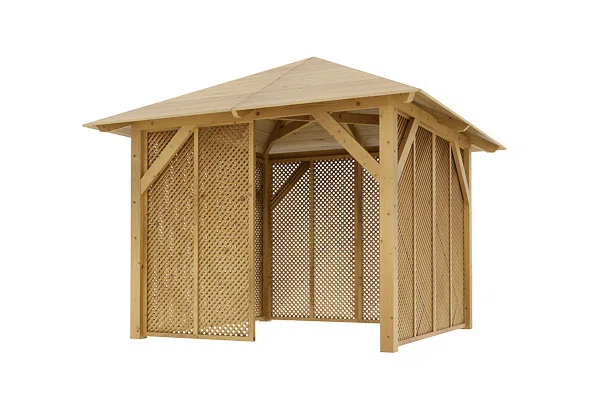 Holz-Pavillon Borneo+Milano 265x265
