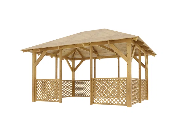 Holz-Pavillon Ibiza+Ester 90 300x400
