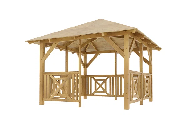 Holz-Pavillon Kreta+Grande 300x300