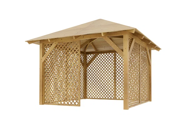 Holz-Pavillon Kreta+Ester 300x300