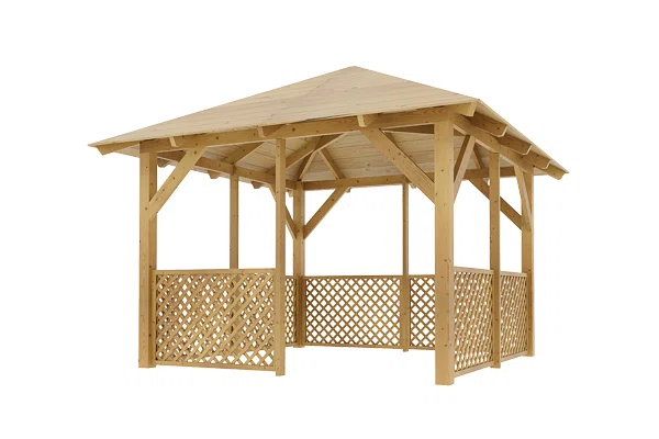 Holz-Pavillon Kreta+Ester90 300x300