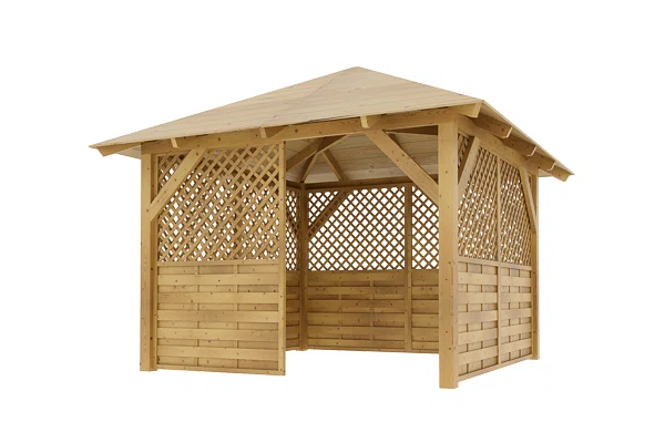 Holz-Pavillon Kreta+Rimini 300x300