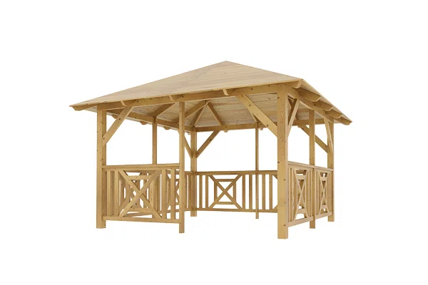 Holz-Pavillon Sicílie+Grande 330x330