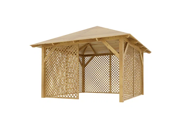 Holz-Pavillon Sicílie+Ester 330x330