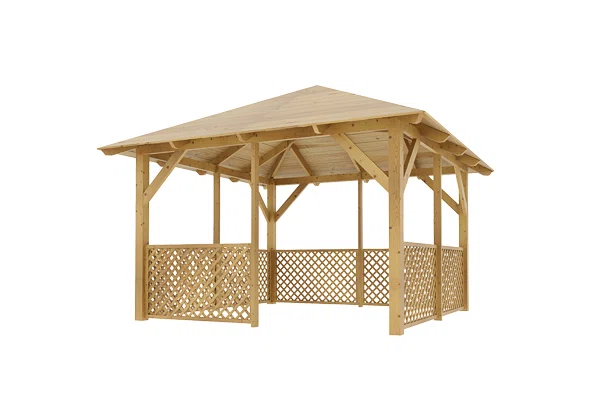Holz-Pavillon Sicílie+Ester90 330x330
