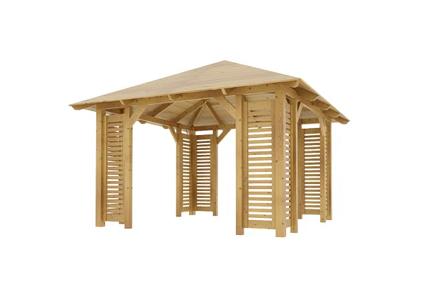 Holz-Pavillon Sicílie+Verona 330x330