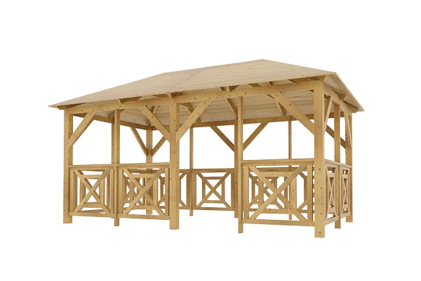 Holz-Pavillon Viktoria+Grande 270x470