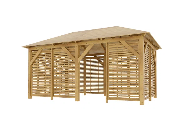 Holz-Pavillon Viktoria+Italia 270x470
