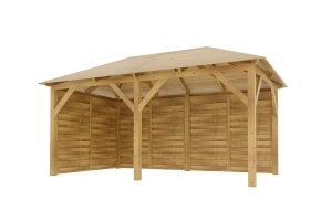 Holz-Pavillon Viktoria+Roma 270x470