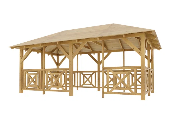Holz-Pavillon Viktoria L+Grande 290x540