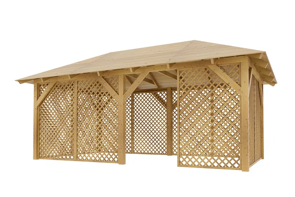 Holz-Pavillon Viktoria L+Ester 290x540