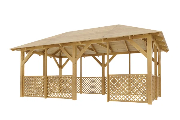 Holz-Pavillon Viktoria L+Ester90 290x540