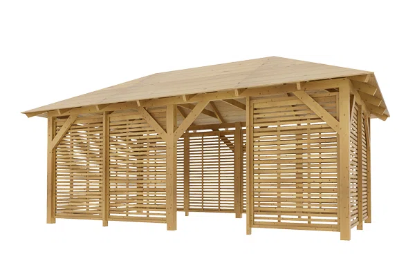 Holz-Pavillon Viktoria L+Italia 290x540