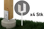 U-Pfostenträger U 4 Stück (+ 52 €)