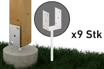 U-Pfostenträger 9 Stück (+ 117 €)